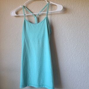 Lululemon Aqua Strappy Tank Top Size 2